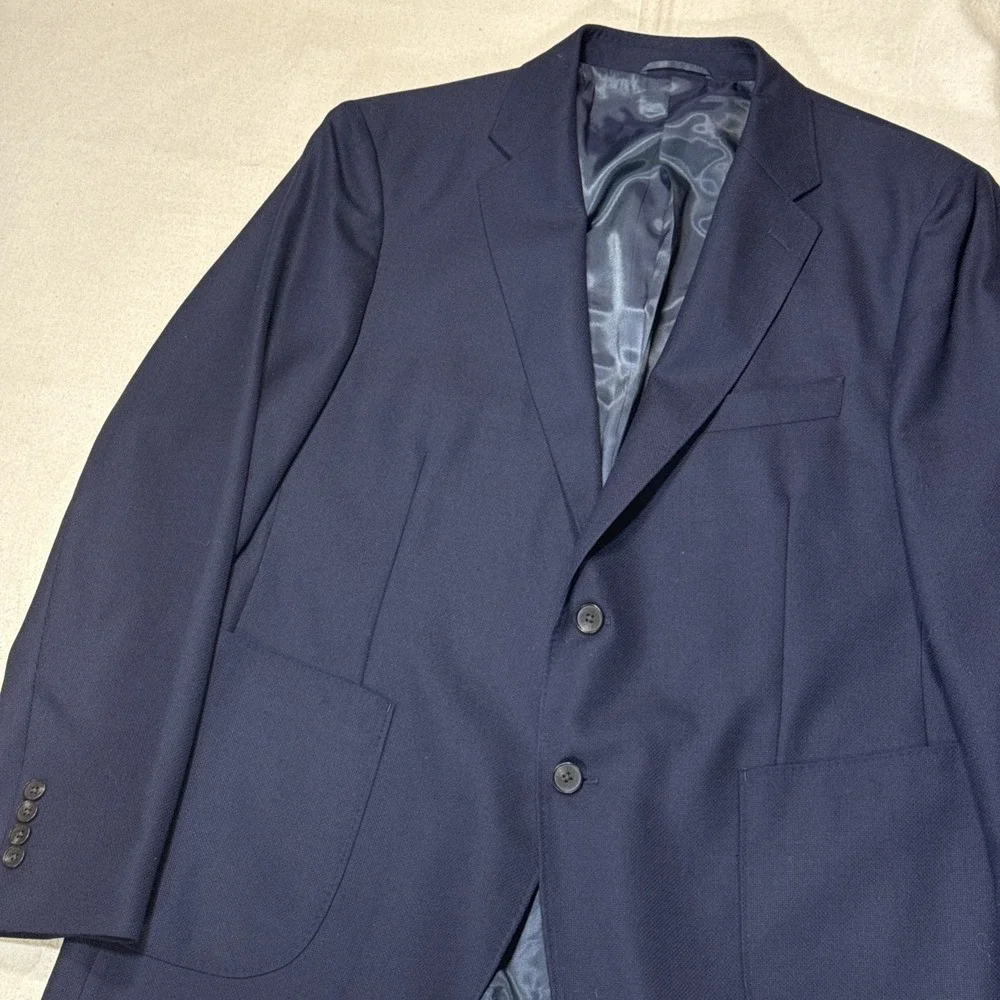 Rodd & Gunn Blue Cotton Sport Fit Blazer Men XL Modern Jacket 100% Wool